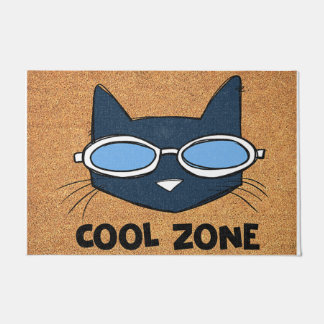 Coole Zone Katze Doormat, lustige Katze matt Fußmatte