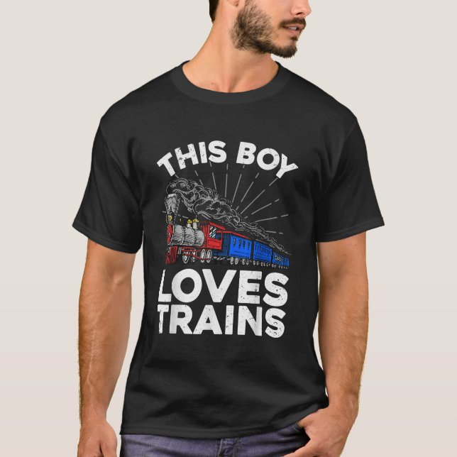 Coole Zugkunst für Jungen Kinder Kleinkinder Fortb T-Shirt (Vorderseite)