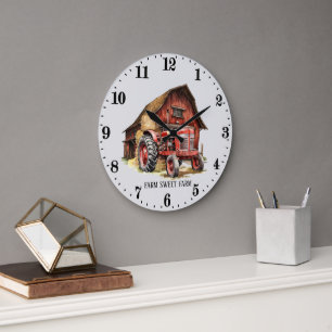 Coole Zugmaschine Große Wanduhr