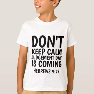 Coolen Christliche T - Shirt, JUDGMENT DAY KOMMT T-Shirt