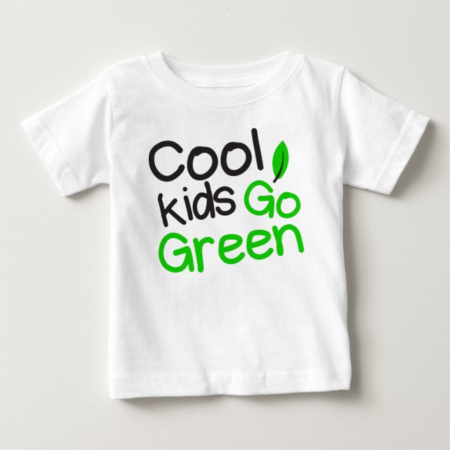 coolen Kinder grün Baby T-shirt (Vorderseite)