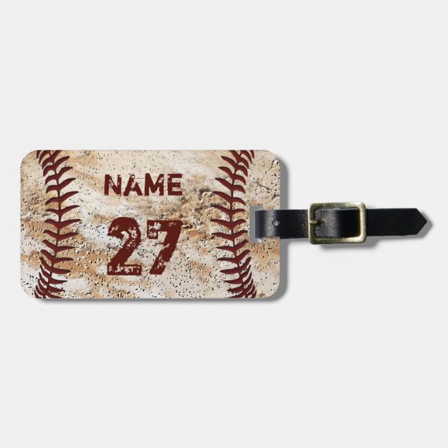 Coolen Personalisierten Baseball-Gepäckmarkierunge Gepäckanhänger (Vorderseite horizontal)