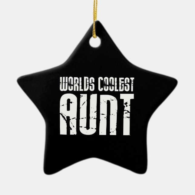Coolen Tanten: Coolste Tante der Welt Keramikornament (Vorne)
