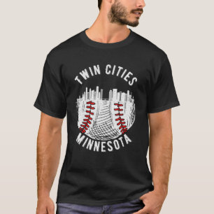 Coolen Twin Cities Minnesota MN Baseball Skyline S T-Shirt