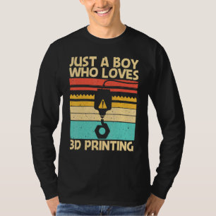 Cooler 3D-Druck für Boys Men 3D-Drucker T-Shirt