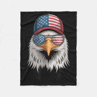 Cooler 4. Juli Adler US-Flagge schwebt unabhängig Fleecedecke