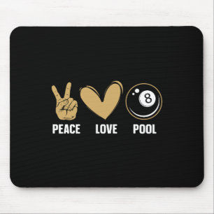 Cooler 8-Ball-Pool Lover Design für Damen Billiard Mousepad