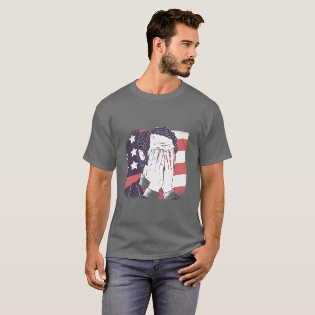 COOLER ABRAHAM LINCOLN FACEPALM T-Shirt (Vorne ganz)