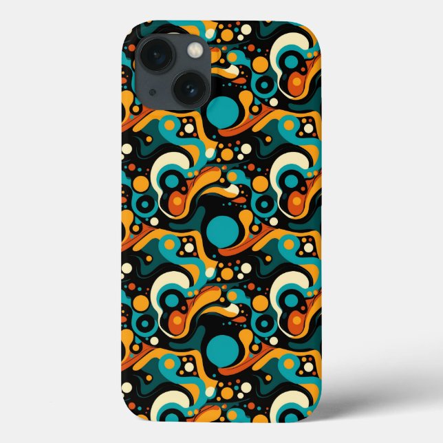 Cooler Abstrakter Funk Muster Case-Mate iPhone Hülle (Rückseite)