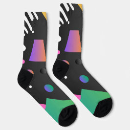 Cooler abstrakter Hintergrund im Gradientenmultico Socken