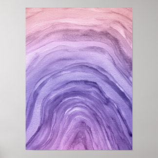 Cooler Abstrakter Lila Lavendel Poster