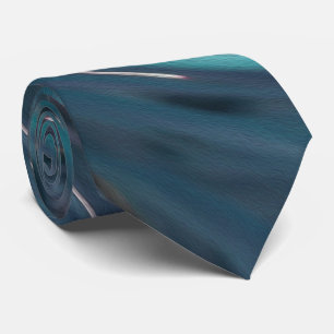 Cooler Abstrakter Retro-Schwarz und Aquamariner ko Krawatte