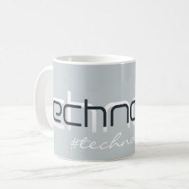 Cooler Abstrakter Techno-Text - personalisierte Um Kaffeetasse