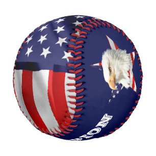 Cooler Adler, die amerikanische Flagge, Star Baseball