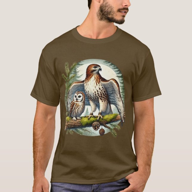 Cooler Adler T-Shirt (Vorderseite)