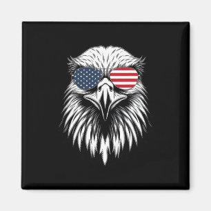 Cooler Adler US-amerikanische Flagge 4. Juli für M Magnet