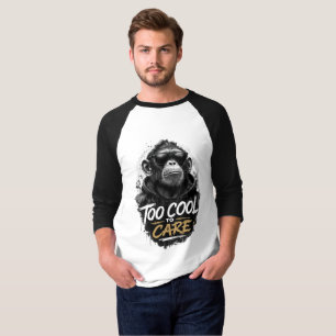 Cooler Affe mit Sonnenbrille T-Shirt Zu cool für