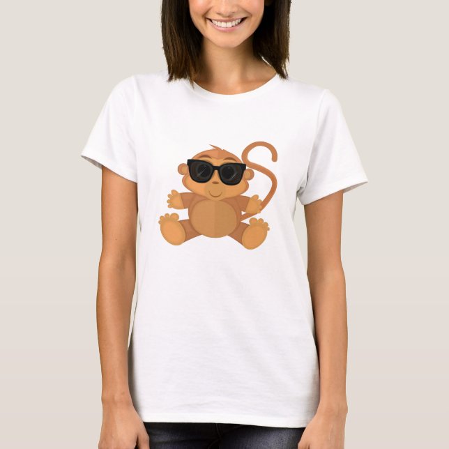 Cooler Affe T-Shirt (Vorderseite)