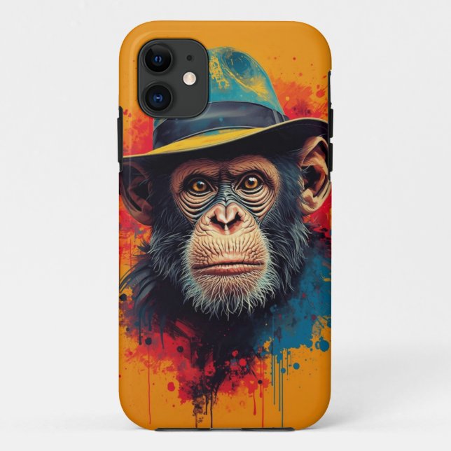 Cooler Affenstecker Case-Mate iPhone Hülle (Rückseite)