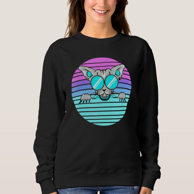Cooler Ägyptischer Retro-Katzenjammer 1 Sweatshirt (Vorderseite)