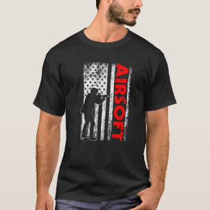 Cooler Airsoft Gun USA Flaggen American Airsoft Pl T-Shirt