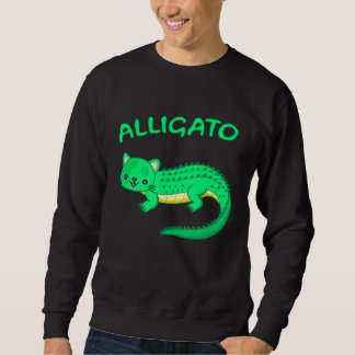 Cooler Alligator und Phantastische Krokodilkatze u Sweatshirt