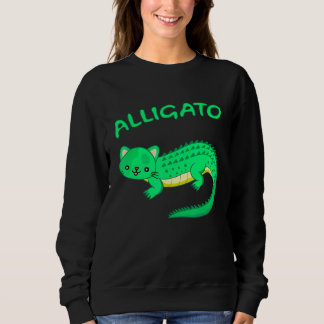 Cooler Alligator und Phantastische Krokodilkatze u Sweatshirt