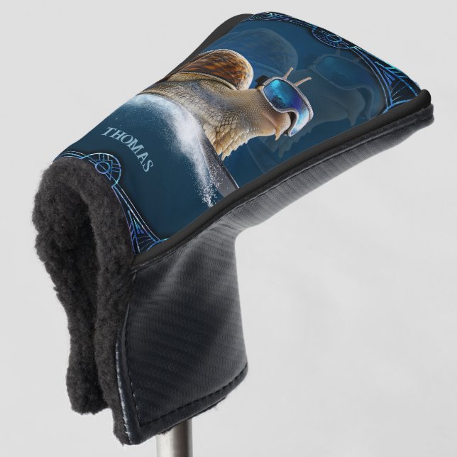 Cooler als die Erholung, die Snowboardsnail. Golf Headcover (3/4 Vorderseite)