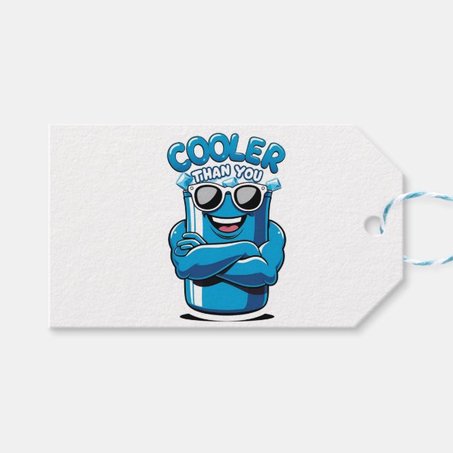 Cooler als Sie - Funny Party Cooler Design Geschenkanhänger (Vorderseite (Horizontal))