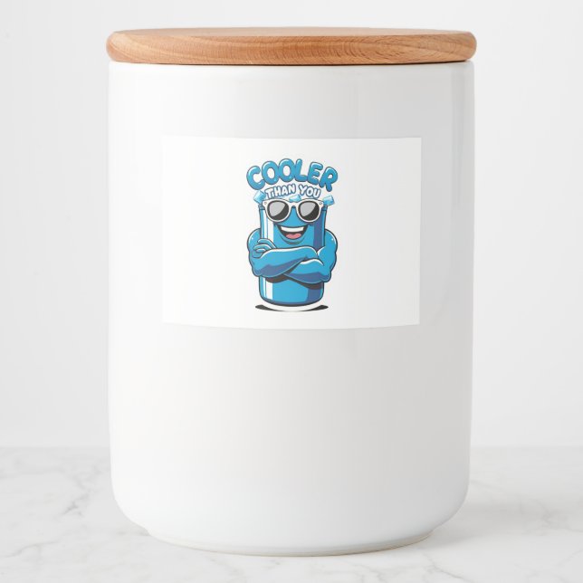 Cooler als Sie - Funny Party Cooler Design Lebensmitteletikett (Vorderseite)