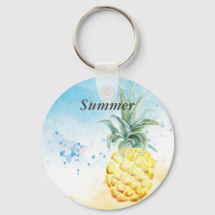 Cooler Ananas Sommer Schlüsselanhänger