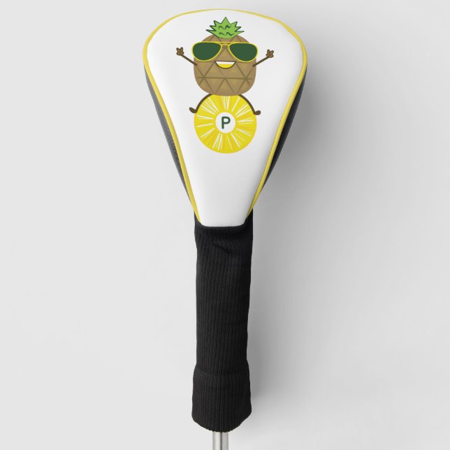 Cooler Ananas-Typ auf Ananassring rollen Golf Headcover (Vorderseite)