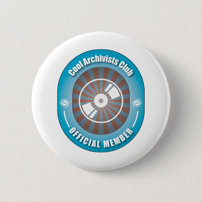 Cooler Archivar-Verein Button (Vorderseite)