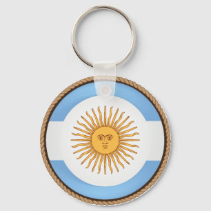 Cooler argentinischer Flaggen-Siegel-Schlüsselanhä Schlüsselanhänger