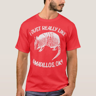 Cooler Armadillo für Männer - Frauen Riesenrosa-Fa T-Shirt