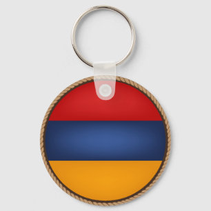 Cooler Armenien-Flaggen-Siegel-Schlüsselanhänger Schlüsselanhänger