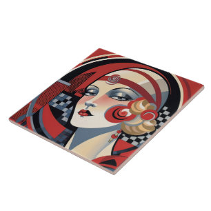 Cooler Art Deko Fliese