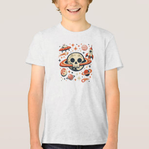 Cooler Astronaut Galaxy Rakete Sterne für Kinder J Tri-Blend Shirt