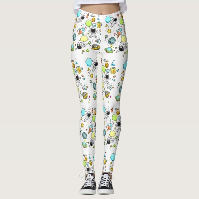Cooler Astronaut Leggings (Vorderseite)