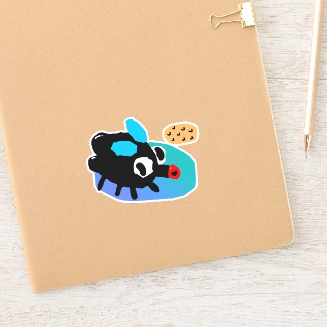 Cooler Aufkleber "Kiss" (Notizbuch)