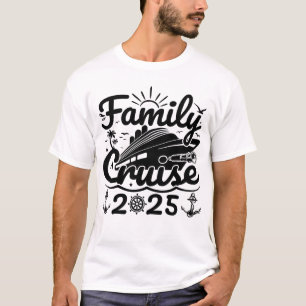Cooler Ausflug Lover Family Cruise 2025 T-Shirt