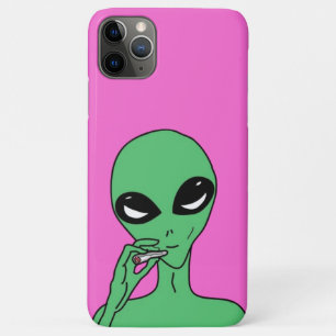 Cooler Außerirdischer, Lustiges Ufo, Rauchender Au Case-Mate iPhone Hülle
