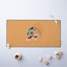 Cooler Avocado Surfen auf einer Pizzaseite