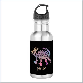 Cooler Aztec-Designhund Edelstahlflasche
