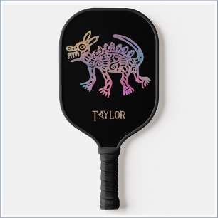 Cooler Aztec-Designhund Pickleball Schläger