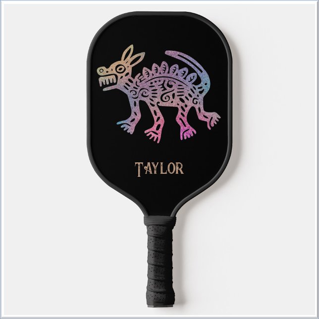 Cooler Aztec-Designhund Pickleball Schläger (Von Creator hochgeladen)