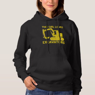 Cooler Bagger für Mädchen Mama Schweres Gerät Oper Hoodie