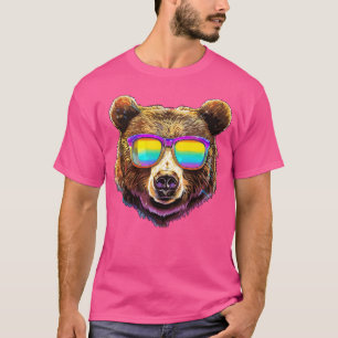 Cooler Bär mit Sonnenbrille Hipster-Tier für ein G T-Shirt