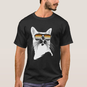 Cooler Bär Pride Katze mit Sonnenbrille Stylischer T-Shirt