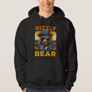 Cooler Bärenbär mit Sonnenbrille Rizz Hoodie
